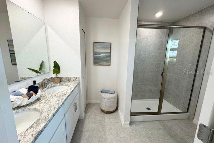 Furnished interior view inside a new home in Orchid Cove, Bokeelia (Image 11).