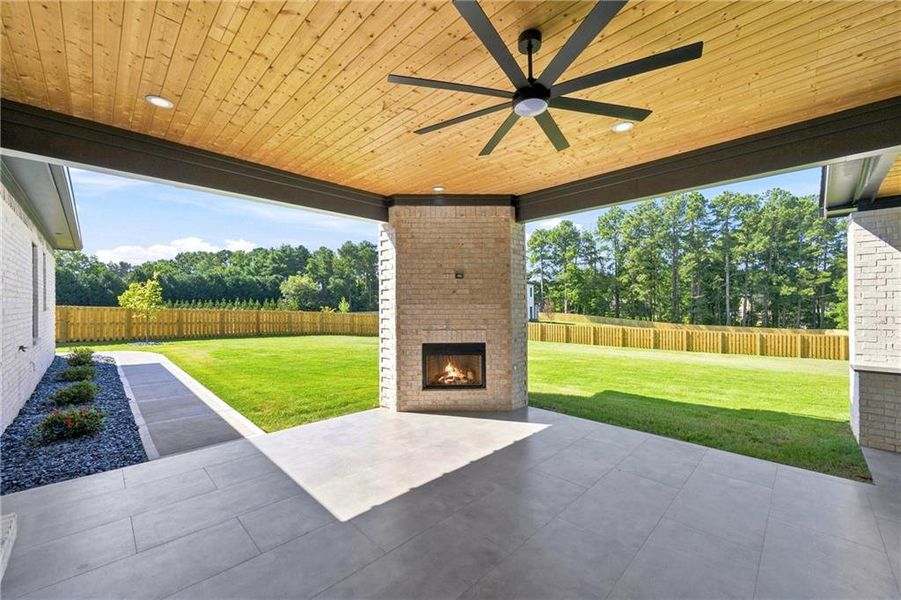 Exterior details and patio area of a home in , Buford (Image 29).