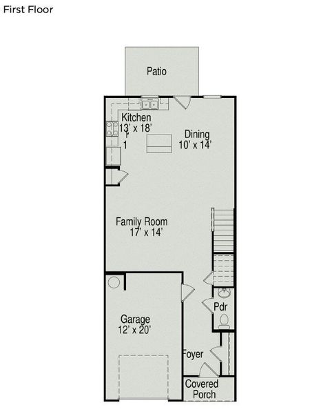 2D floor plan layout of this home in Ironhorse, Dickson, TN (Image 3).