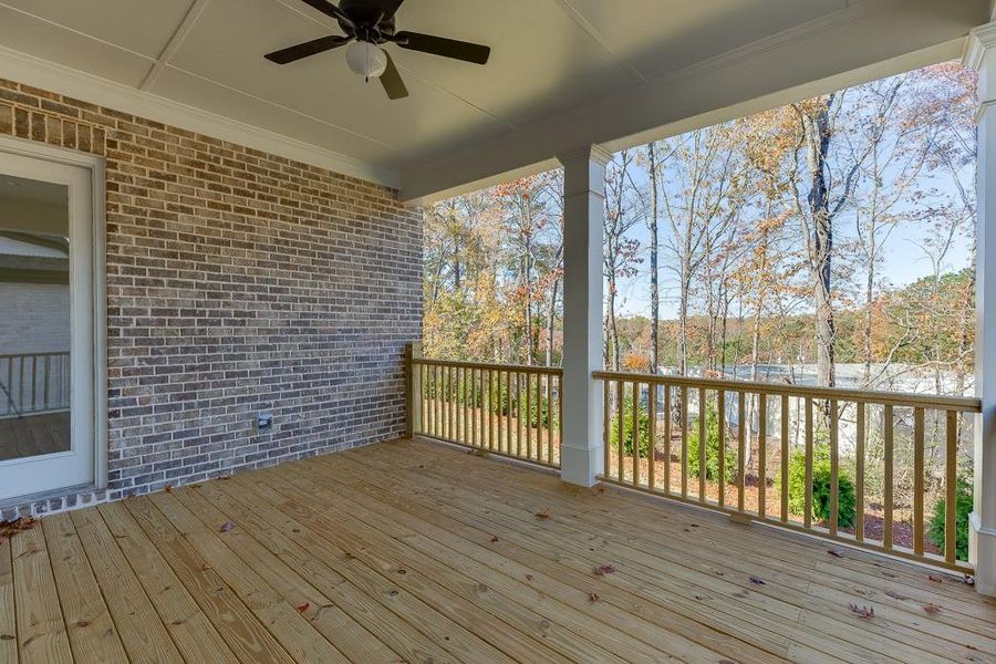 Exterior details and patio area of a home in , Buford (Image 32).