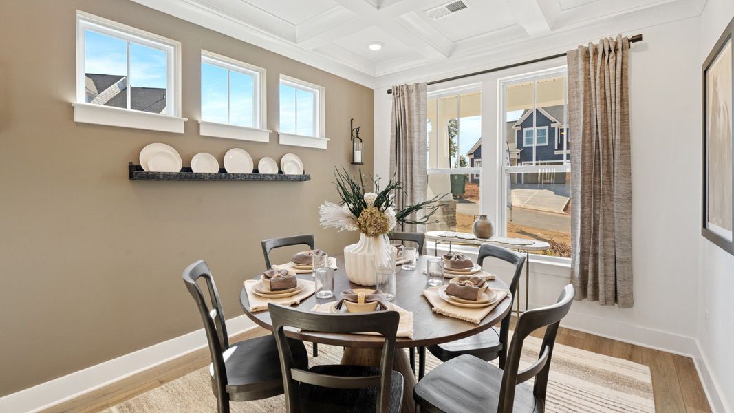 Representative furnished interior of a home built from the Finley by DRB Homes in The Reserve at Livingston Park, Easley (Image 3). Representative furnished interior of a home built from the Finley by DRB Homes in The Reserve at Livingston Park, Easley (Image 3).