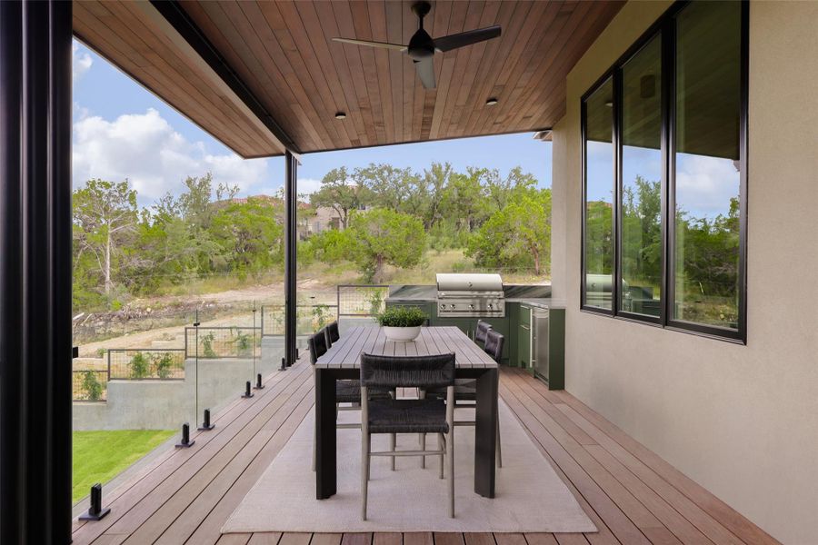 Exterior details and patio area of a home in , Austin (Image 26).