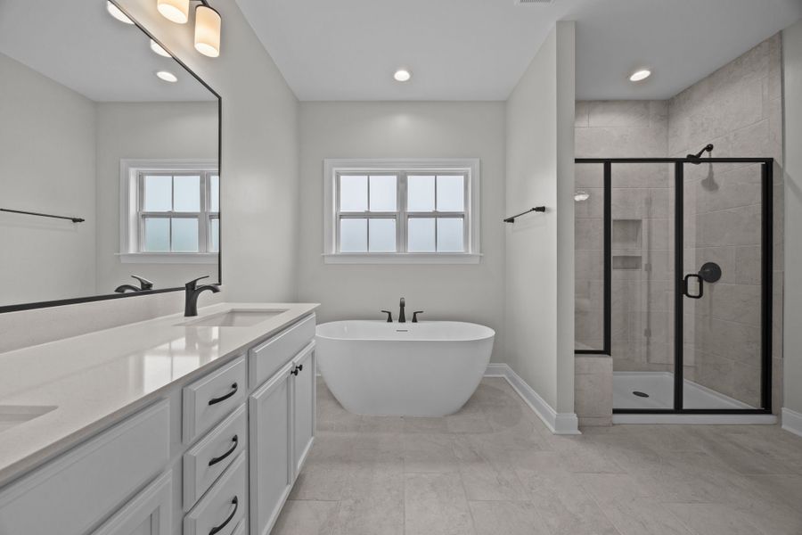 Furnished interior view inside a new home in The Preserve at Langston, Winterville (Image 15).