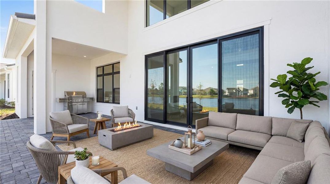 Exterior details and patio area of a home in , Orlando (Image 2). Exterior details and patio area of a home in , Orlando (Image 2).