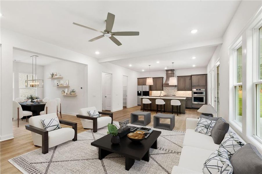 Furnished interior view inside a new home in Ashbury Commons, Powder Springs (Image 18).