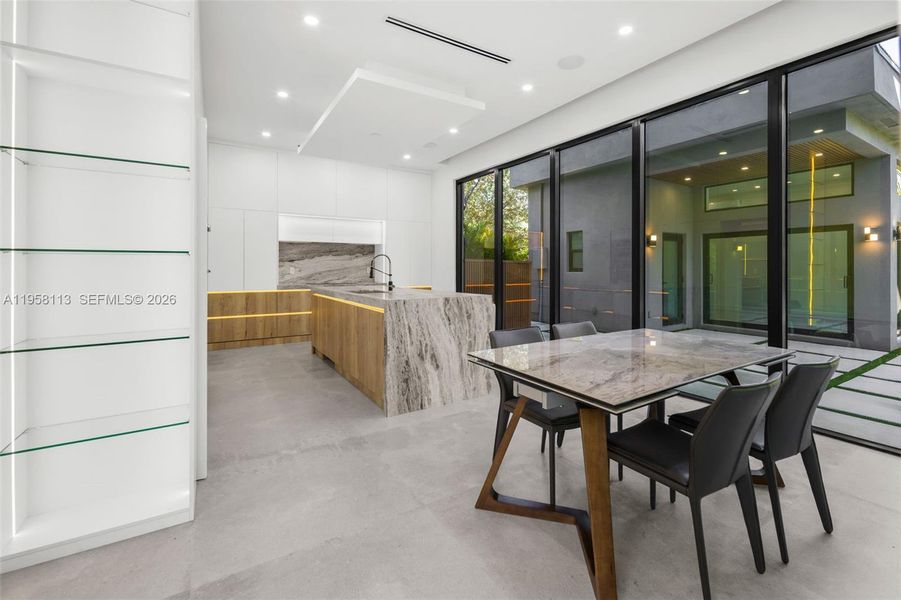 Furnished interior view inside a new home in , Miami (Image 6). Furnished interior view inside a new home in , Miami (Image 6).