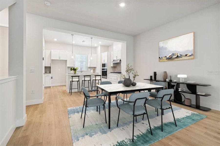 Furnished interior view inside a new home in Apex at Seminole Heights, Tampa (Image 15).