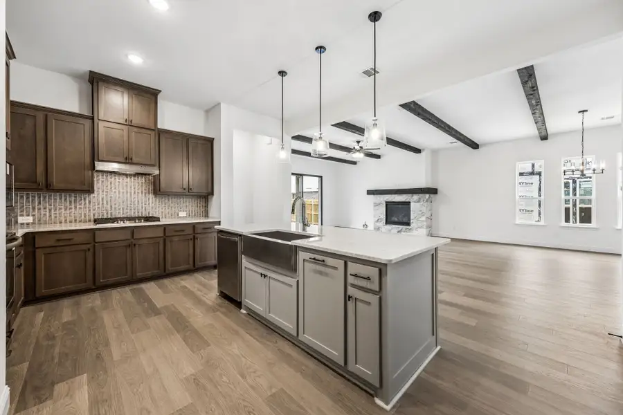 Furnished interior view inside a new home in Country Lakes, Denton (Image 10).