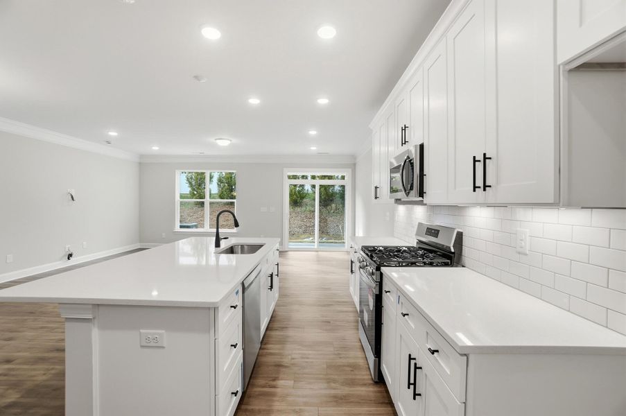 Furnished interior view inside a new home in Harrisburg Village Townhomes, Harrisburg (Image 13).