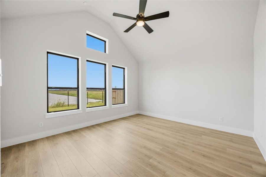 Spacious, unfurnished interior of a new home in Ellwood, Iowa Colony (Image 24). Spacious, unfurnished interior of a new home in Ellwood, Iowa Colony (Image 24).