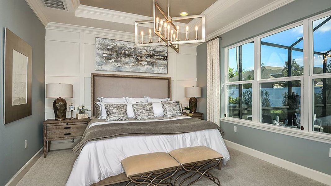 Representative furnished interior of a home built from the Saint Thomas by Taylor Morrison in Cassia at Skye Ranch, Sarasota (Image 11).