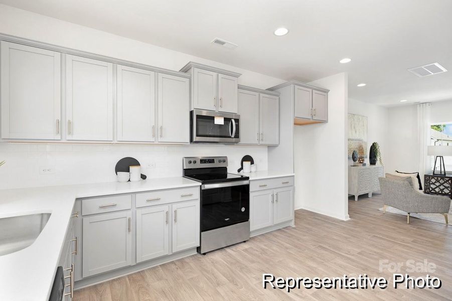 Furnished interior view inside a new home in , Charlotte (Image 6). Furnished interior view inside a new home in , Charlotte (Image 6).