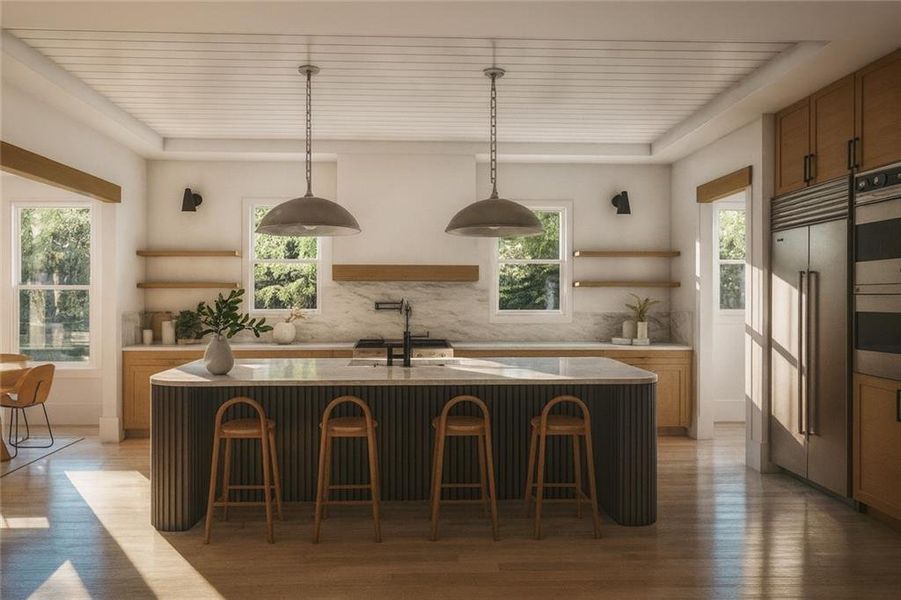 Furnished interior view inside a new home in Echo at Crabapple, Milton (Image 8).