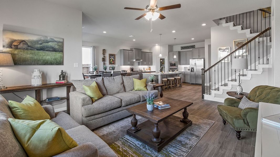 Furnished interior view inside a new home in Lakeview Pointe, Midlothian (Image 14).
