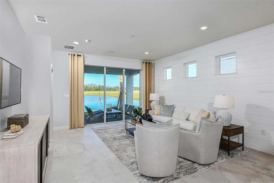 Furnished interior view inside a new home in Del Webb Sunbridge, St. Cloud (Image 16). Furnished interior view inside a new home in Del Webb Sunbridge, St. Cloud (Image 16).