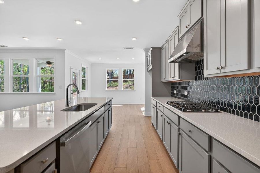 Furnished interior view inside a new home in Bailey Fence, Dacula (Image 8).