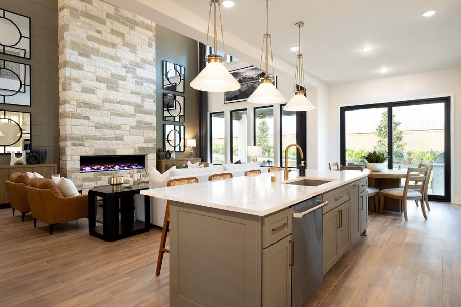 Furnished interior view inside a new home in , Fulshear (Image 26).