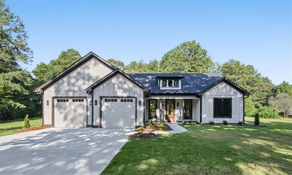 Front exterior of a new home in , Taylorsville, GA, highlighting curb appeal (Image 25).