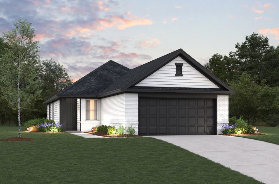 Representative exterior photo of a completed home built from the Mccullough by Beazer Homes in Laurel Landing: Founders Collection, Alvin, TX (Image 1). Representative exterior photo of a completed home built from the Mccullough by Beazer Homes in Laurel Landing: Founders Collection, Alvin, TX (Image 1).