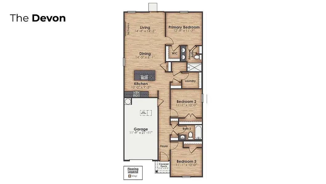 2D floor plan layout of this home in Eagle Creek, Bolivia, NC (Image 4).
