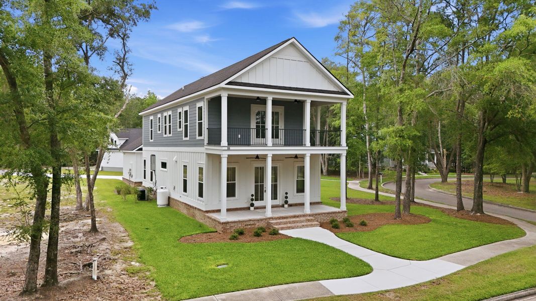 Front exterior of a new home in , Georgetown, SC, highlighting curb appeal (Image 31). Front exterior of a new home in , Georgetown, SC, highlighting curb appeal (Image 31).
