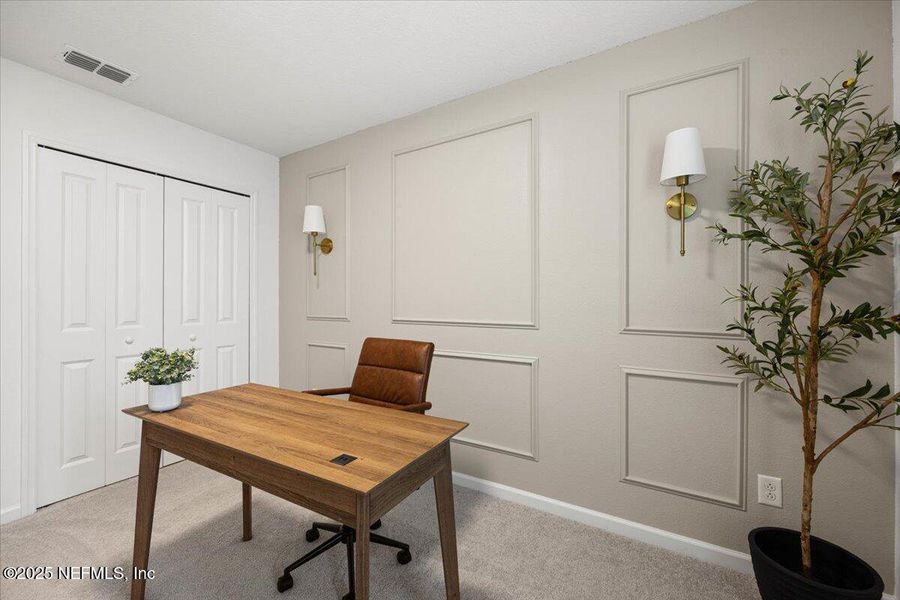 Furnished interior view inside a new home in Shearwater: Affordable Luxury Townhomes, St. Augustine (Image 31).