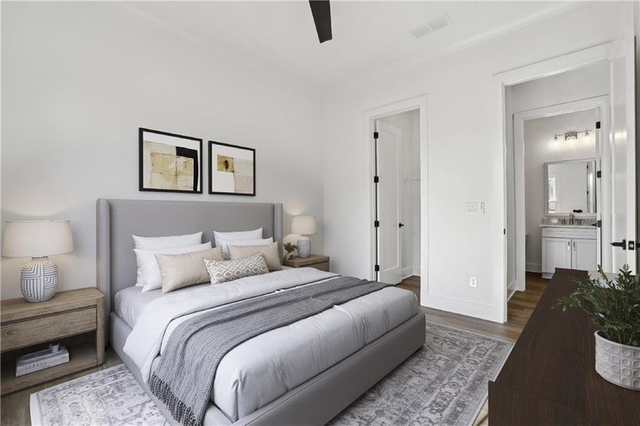 Furnished interior view inside a new home in , Dawsonville (Image 30).