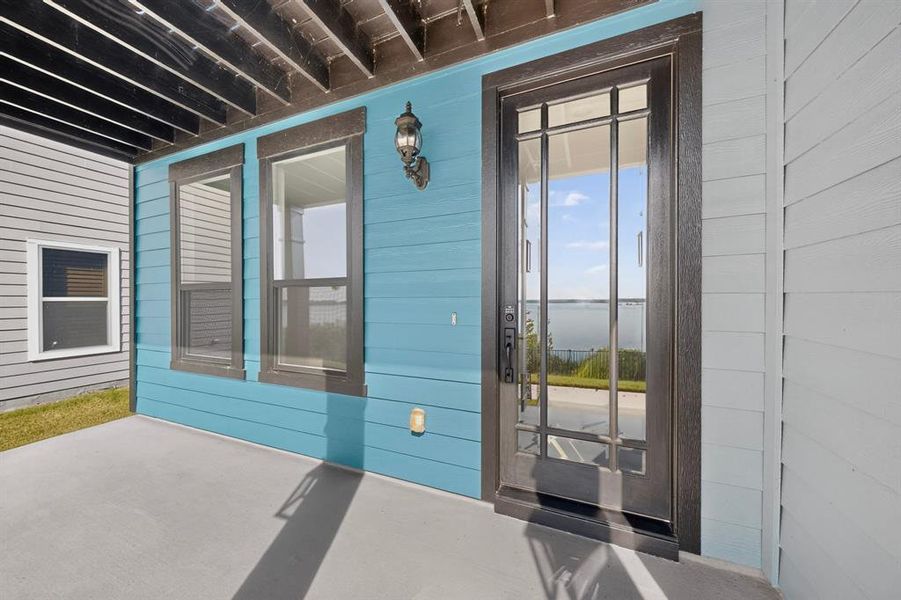 Exterior details and patio area of a home in , Rowlett (Image 24).