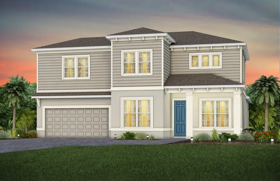 Representative exterior photo of a completed home built from the Monroe by Pulte Homes in Stonehill, Howey-in-the-Hills, FL (Image 8).