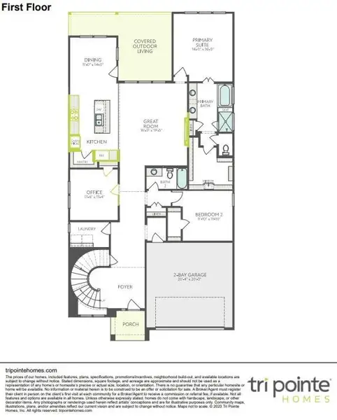 2D floor plan layout of this home in Woodson’s Reserve, Spring, TX (Image 4).