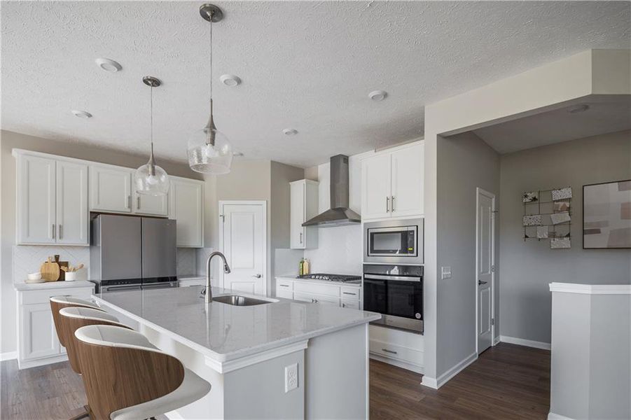 Furnished interior view inside a new home in Reunion, Flowery Branch (Image 4).
