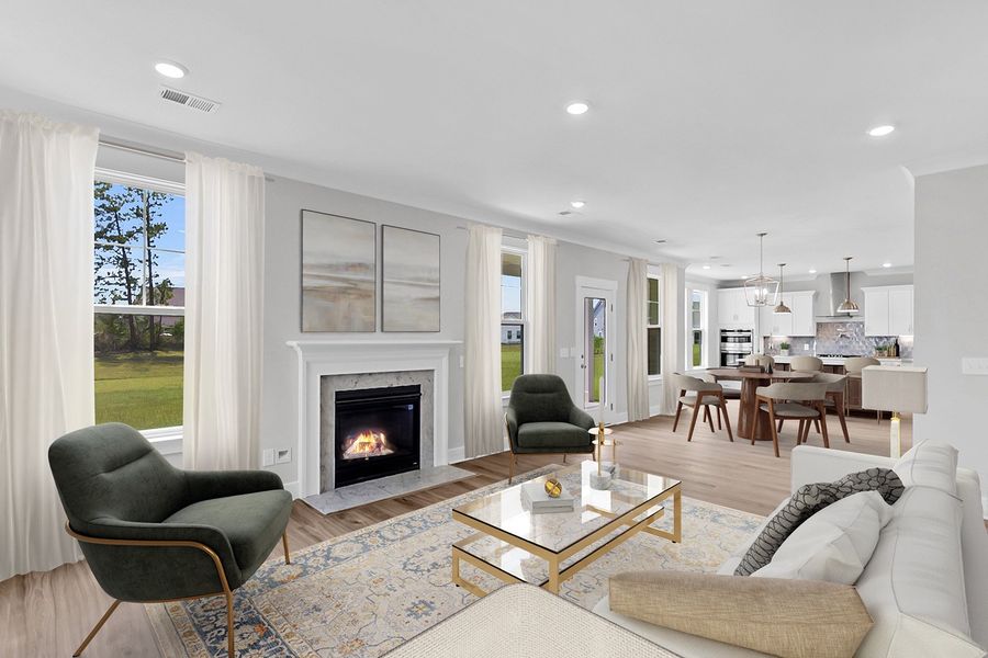 Representative furnished interior of a home built from the Roland II - Vanguard Collection by Mungo Homes in Porter Ridge, Elgin (Image 4).