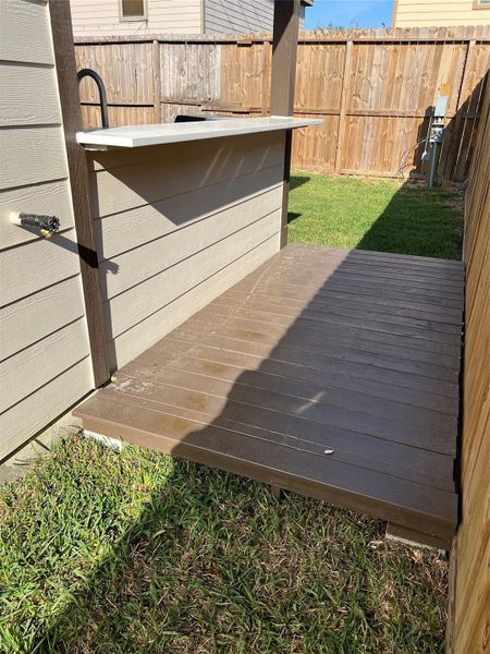 Bar area summer kitchen