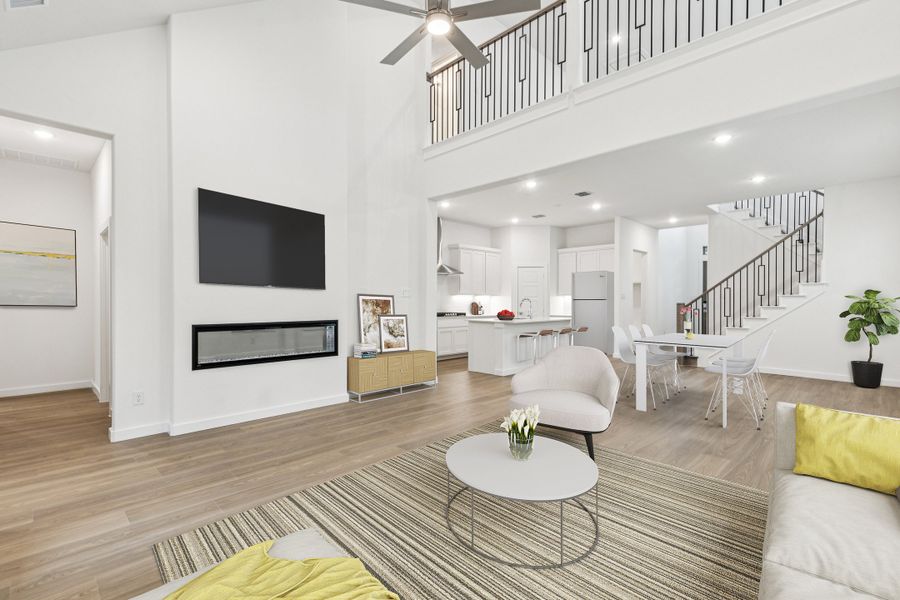 Living Room in the Picasso II home plan by Trophy Signature Homes – REPRESENTATIVE PHOTO Living Room in the Picasso II home plan by Trophy Signature Homes – REPRESENTATIVE PHOTO