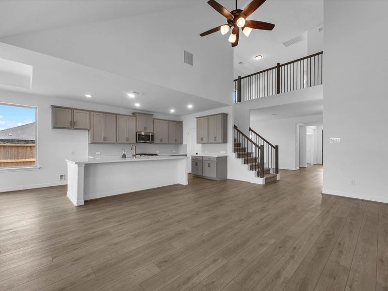 Kitchen and gathering room