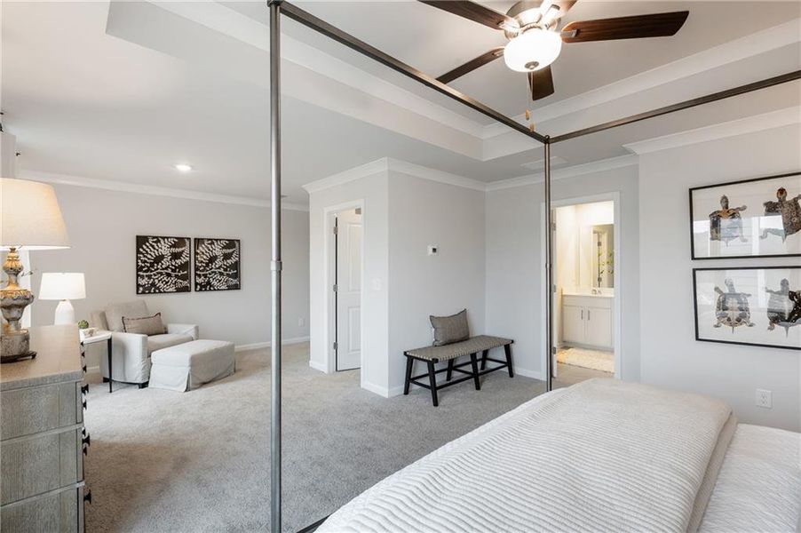 Furnished interior view inside a new home in , Conyers (Image 13).