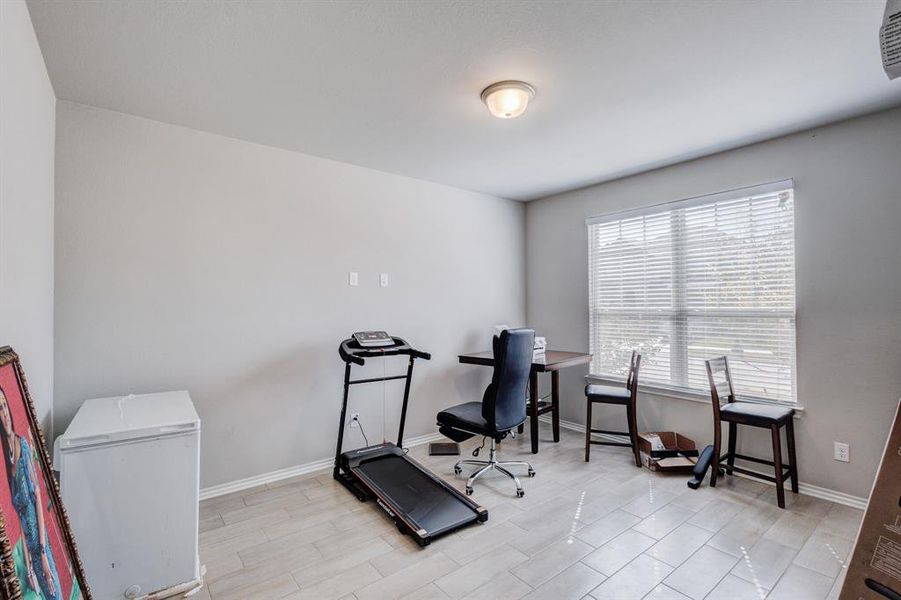 Home office featuring baseboards Home office featuring baseboards