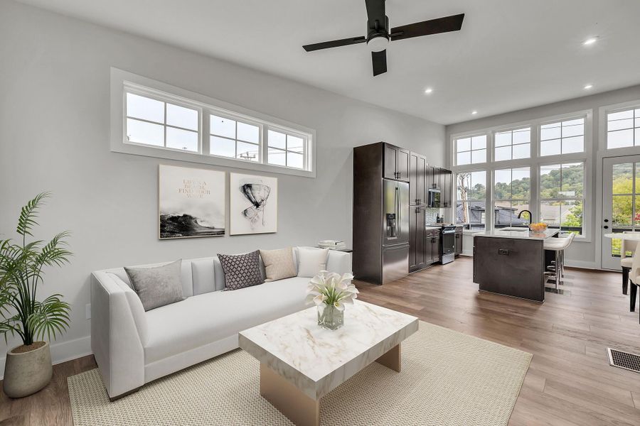 Furnished interior view inside a new home in BelleWether, Chattanooga (Image 7).