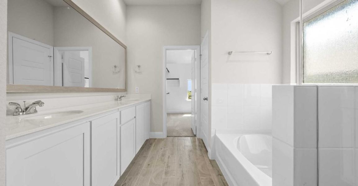 Representative exterior photo of a completed home built from the Alderbury by Impression Homes in Timberbrook, Justin, TX (Image 16).