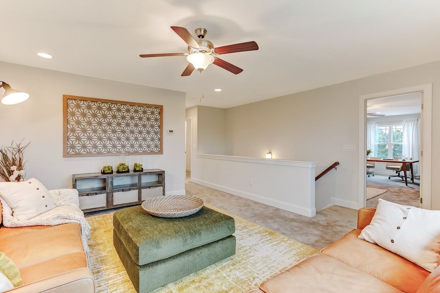 Representative furnished interior of a home built from the Ashton by Keystone Homes NC in Weybridge, Burlington (Image 51).