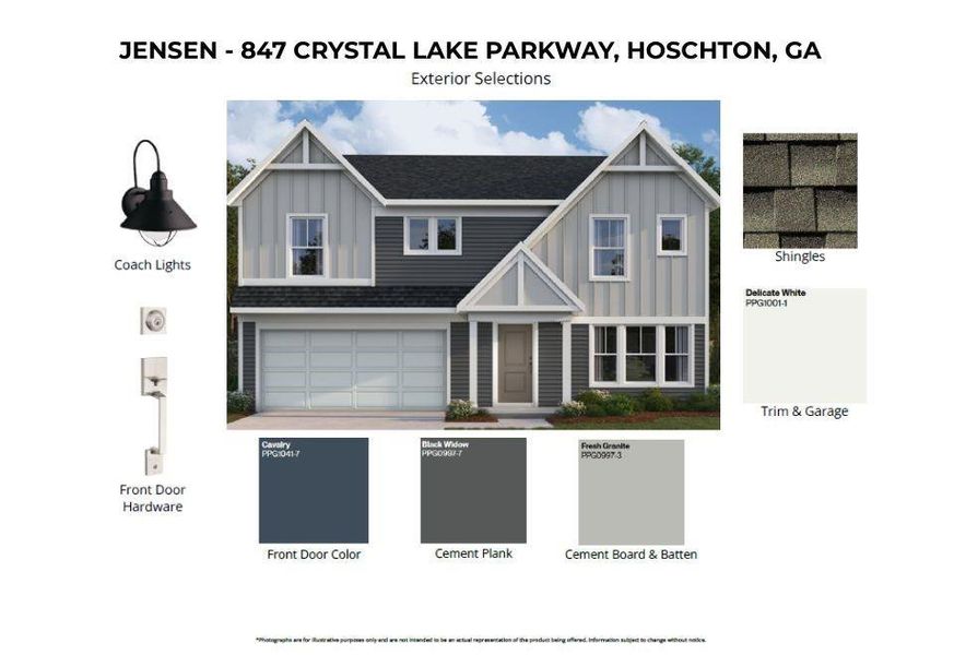 Sample of building materials used in homes in Twin Lakes, Hoschton (Image 3).