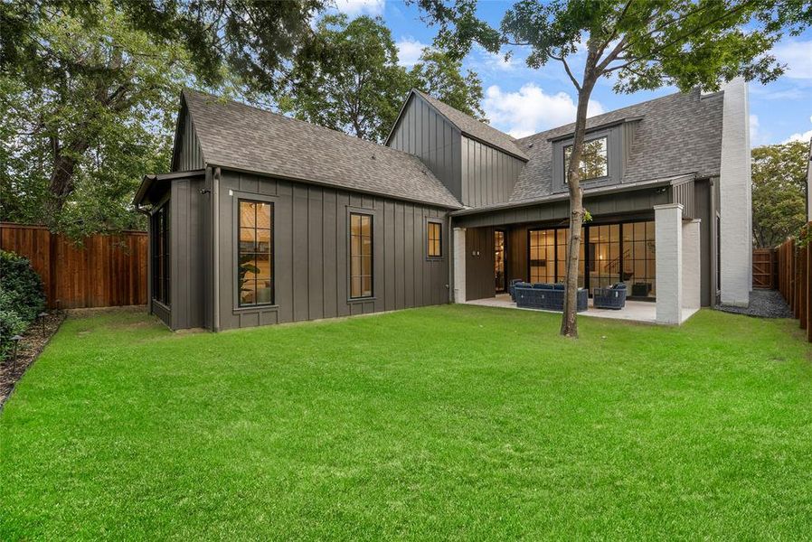 Exterior details and patio area of a home in , Dallas (Image 24). Exterior details and patio area of a home in , Dallas (Image 24).