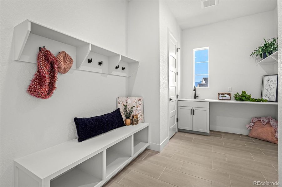 Furnished interior view inside a new home in Cloverleaf - Pinnacle Collection, Monument (Image 13).