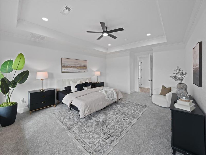 Furnished interior view inside a new home in , Weatherford (Image 14).