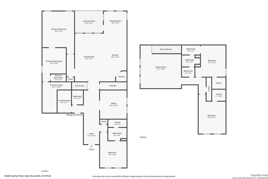2D floor plan layout of this home in , New Braunfels, TX (Image 3).