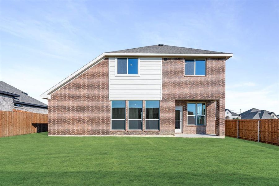 Exterior details and patio area of a home in Arcadia Trails Classic 60, Balch Springs (Image 3). Exterior details and patio area of a home in Arcadia Trails Classic 60, Balch Springs (Image 3).