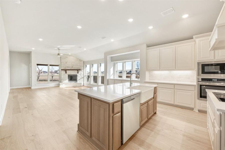 Furnished interior view inside a new home in Sunrise at Garden Valley, Waxahachie (Image 17).