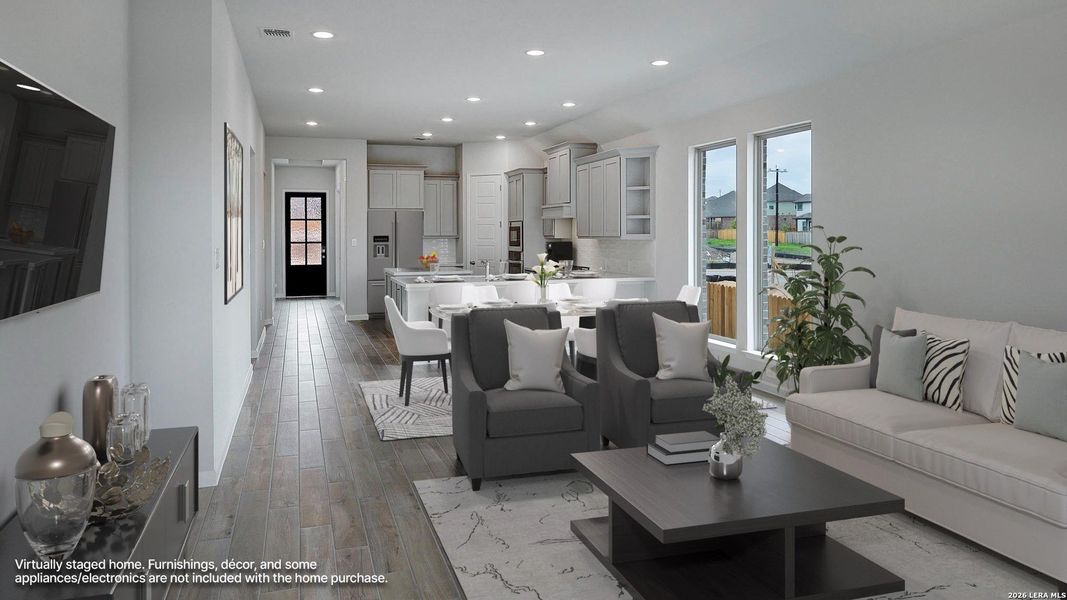 Furnished interior view inside a new home in Arcadia Ridge, San Antonio (Image 12).