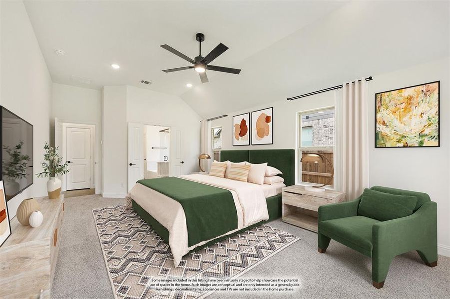 Furnished interior view inside a new home in Willow Wood Classic 50, McKinney (Image 4). Furnished interior view inside a new home in Willow Wood Classic 50, McKinney (Image 4).