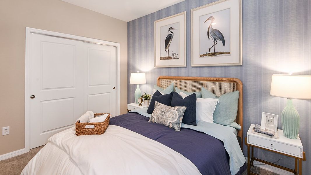 Representative furnished interior of a home built from the Avanti VII by Taylor Morrison in Esplanade at Rivergrass Condos, Naples (Image 13).